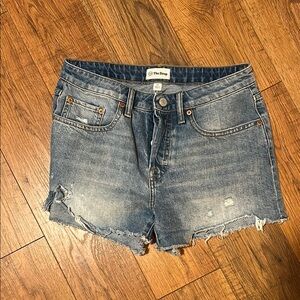 The Drop Women's Blue Denim cutoff distressed Shorts